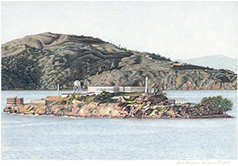 Alcatraz Lighthouse artwork