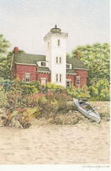 Forty Mile Point Lighthouse notecard