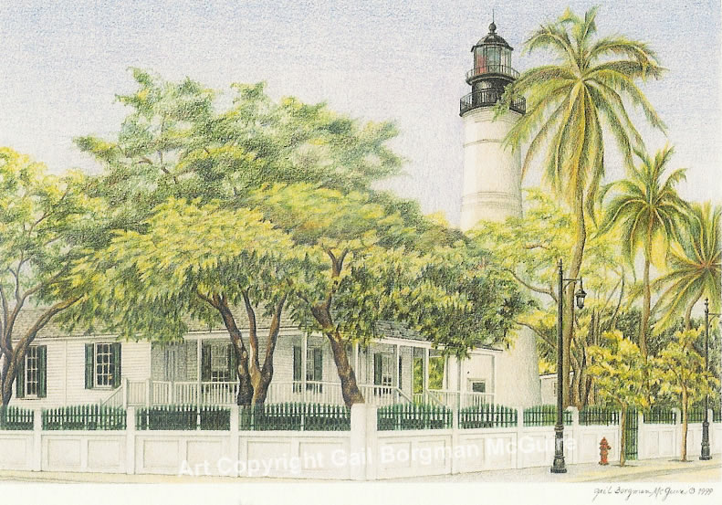 Key West Lighthouse notecard