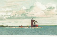 Round Island Lighthouse notecards